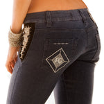 SG Liquid Metal 105 Blue Polish Denim Jean by Sergio Gutierrez