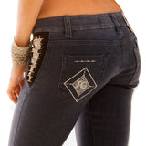SG Liquid Metal 105 Blue Polish Denim Jean by Sergio Gutierrez