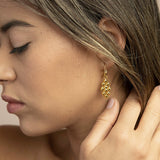 SG Liquid Metal E32-G24K Gold 24K Finish EARRINGS by Sergio Gutierrez