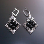 SG Liquid Metal PR-E1 – Antique Silver and Onyx Earring by Sergio Gutierrez