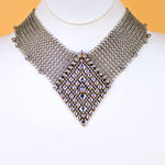 SG Liquid Metal Chainmail CMNeck2 Z – AS (antique silver finish) Necklace by Sergio Gutierrez