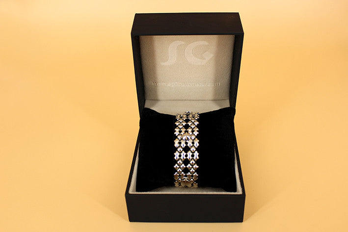 SG Liquid Metal TB41 AS – Antique Silver Finish – Bracelet by Sergio Gutierrez
