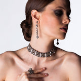 SG Liquid Metal LEC 3506 – AS (antique silver finish) Choker by Sergio Gutierrez