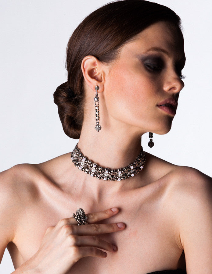 SG Liquid Metal LEC 3506 – AS (antique silver finish) Choker by Sergio Gutierrez