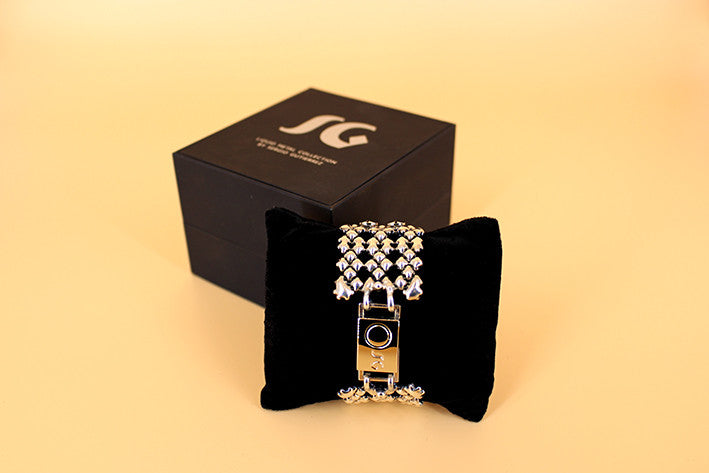 SG Liquid Metal TB42 AS – Antique Silver Finish – Bracelet by Sergio Gutierrez