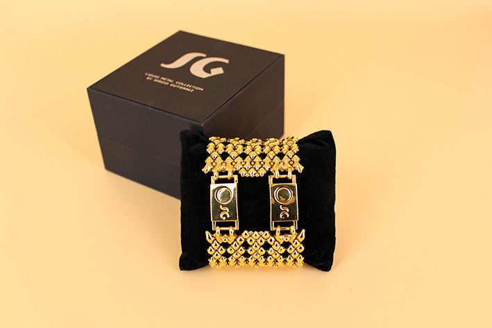 SG Liquid Metal TB43 AG – Antique Gold Finish – Bracelet by Sergio Gutierrez