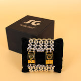 SG Liquid Metal TB43 – Antique Silver and Gold Finish – Bracelet by Sergio Gutierrez