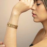 SG Liquid Metal TB41 AG – Antique Gold Finish – Bracelet by Sergio Gutierrez