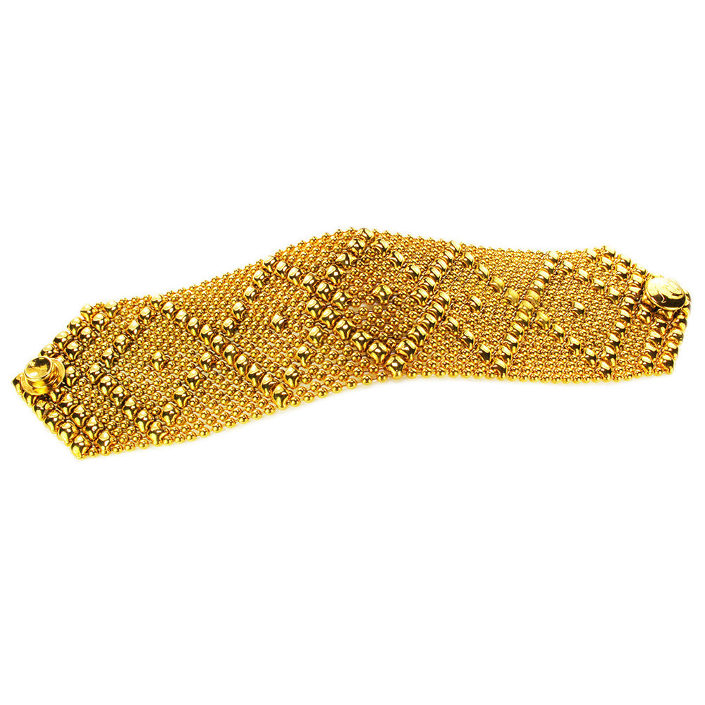 SG Liquid Metal B10-AG Antique Gold Finish Bracelet by Sergio Gutierrez