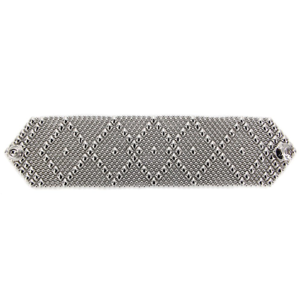 SG Liquid Metal B10-N Chrome Finish Bracelet by Sergio Gutierrez