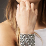 SG Liquid Metal B107-AS Antique Silver Bracelet by Sergio Gutierrez