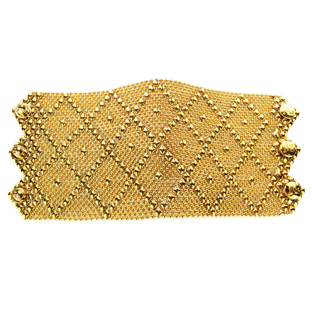 SG Liquid Metal B11–AG Antique Gold Finish Bracelet by Sergio Gutierrez