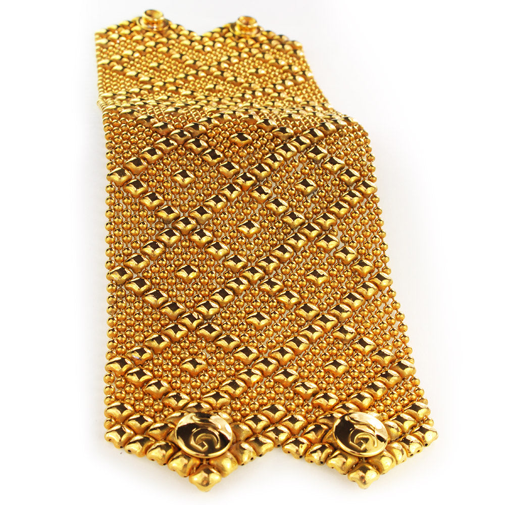 SG Liquid Metal B26–AG Antique Gold Finish Bracelet by Sergio Gutierrez