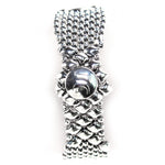 SG Liquid Metal B3-AS Antique Silver Bracelet by Sergio Gutierrez