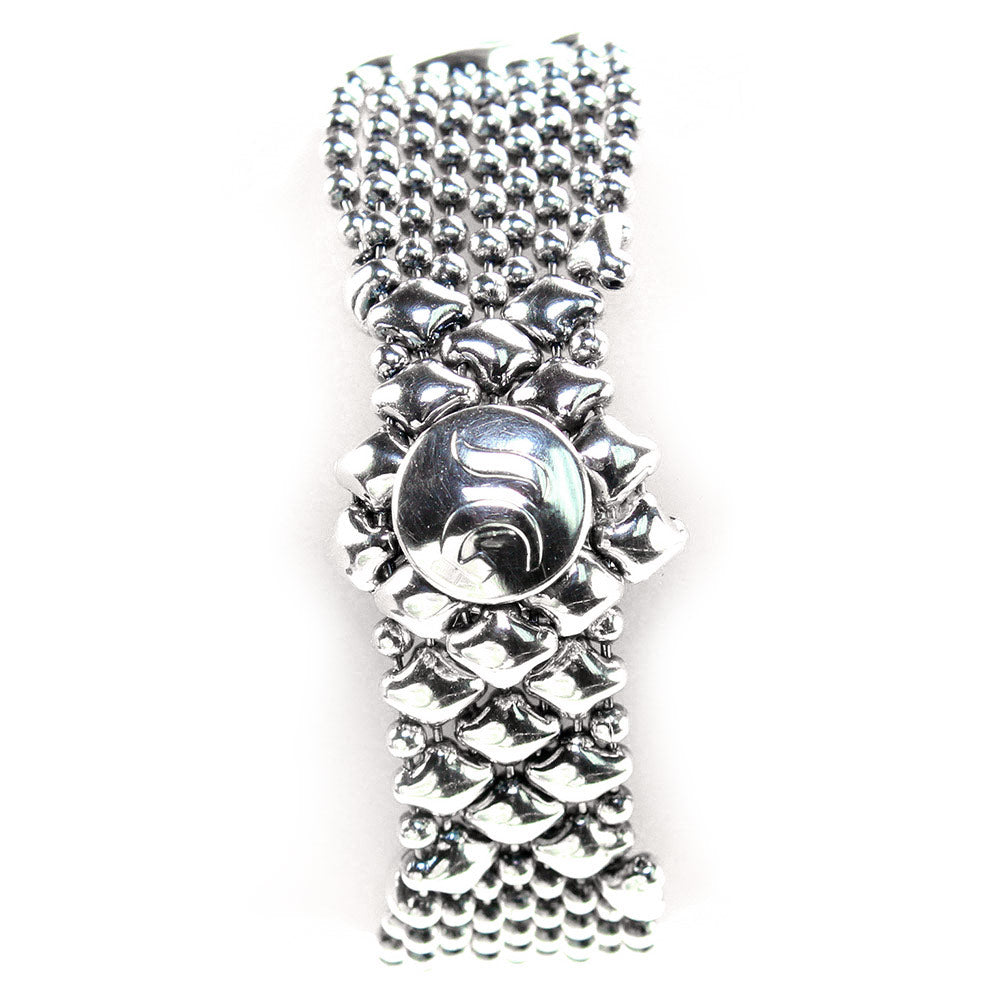 SG Liquid Metal B3-AS Antique Silver Bracelet by Sergio Gutierrez