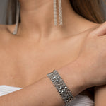 SG Liquid Metal B3-AS Antique Silver Bracelet by Sergio Gutierrez