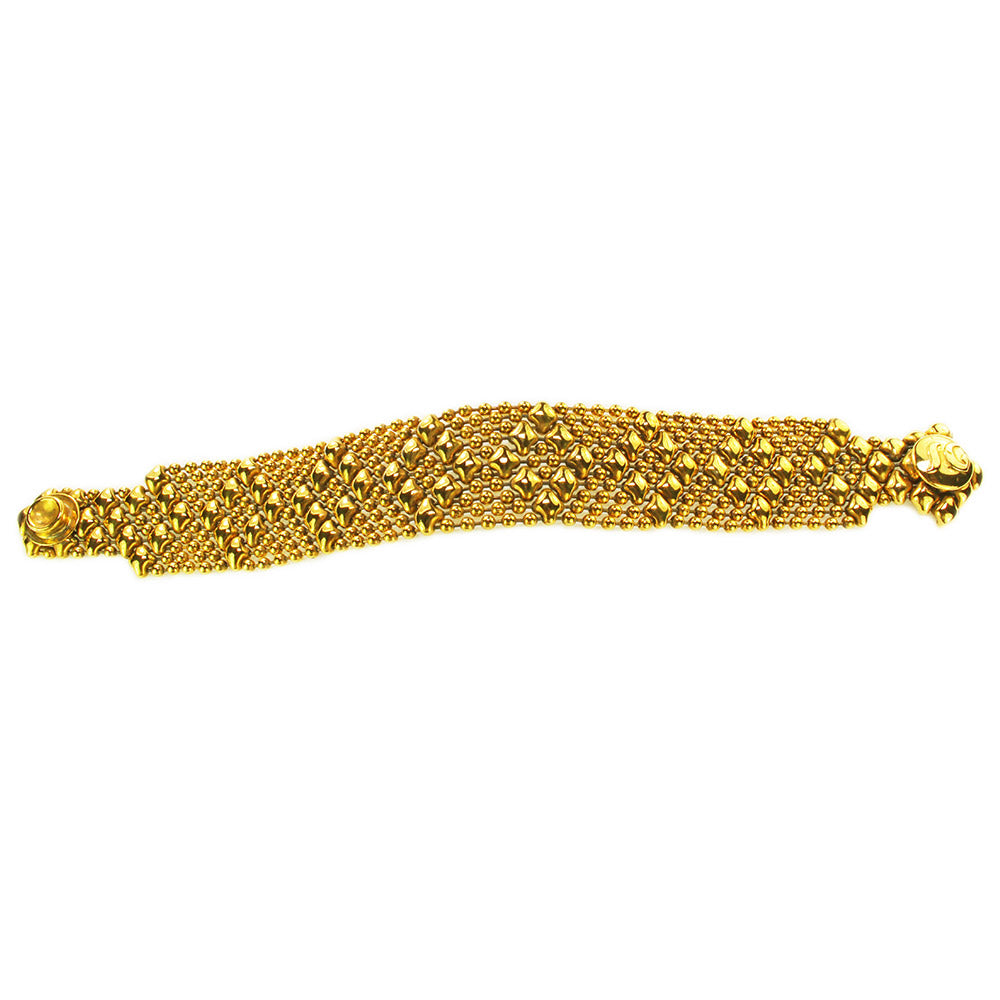 SG Liquid Metal B4–AG Antique Gold Finish Bracelet by Sergio Gutierrez