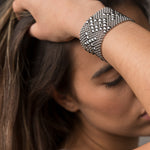 SG Liquid Metal Bracelet by Sergio Gutierrez B45-AS Antique Silver Bracelet
