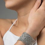 SG Liquid Metal Bracelet by Sergio Gutierrez B46-AS Antique Silver Bracelet
