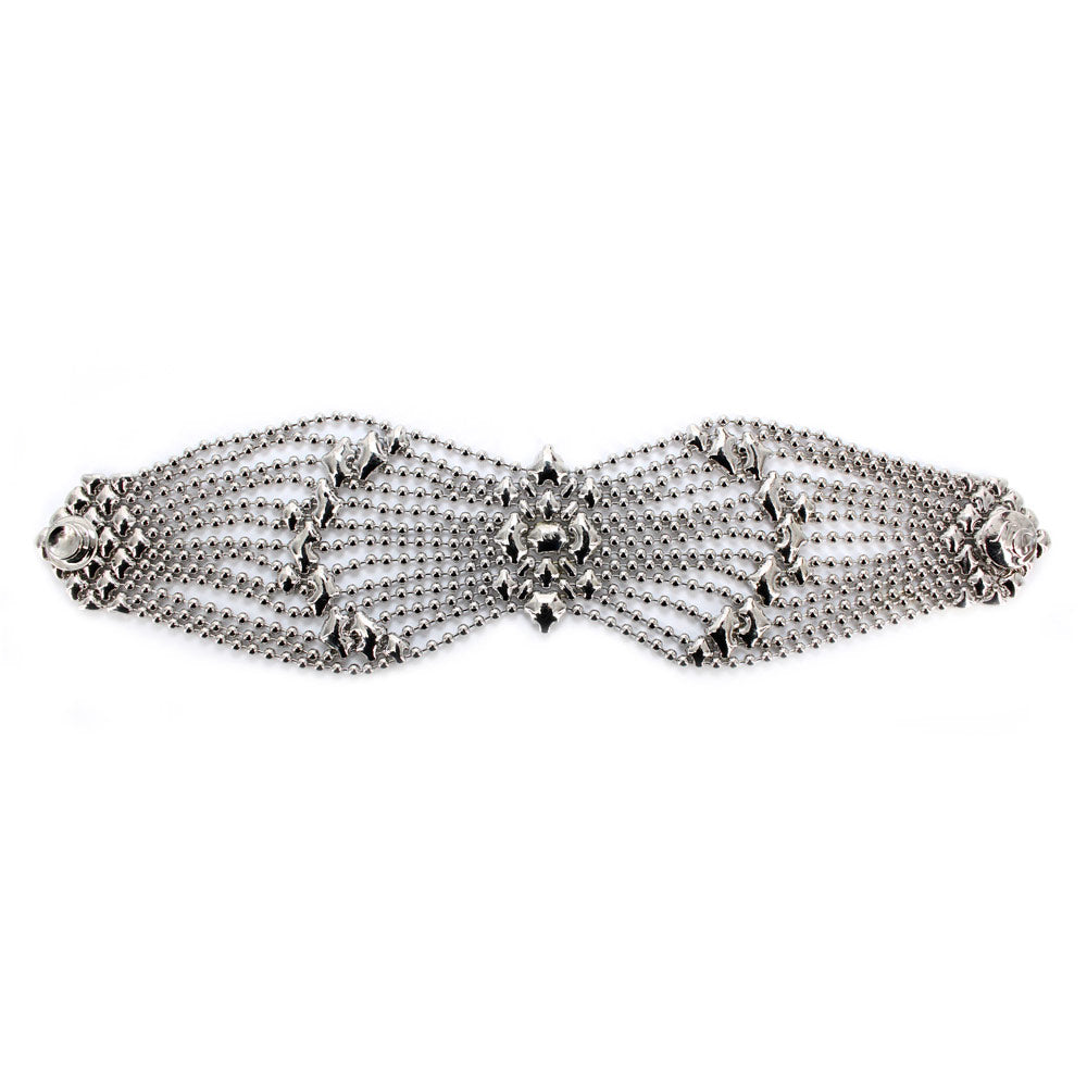 SG Liquid Metal Bracelet by Sergio Gutierrez B77-N Chrome Finish Bracelet