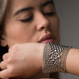 SG Liquid Metal B78-AS Antique Silver Bracelet by Sergio Gutierrez