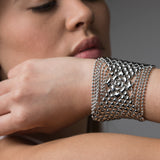 SG Liquid Metal B78-AS Antique Silver Bracelet by Sergio Gutierrez