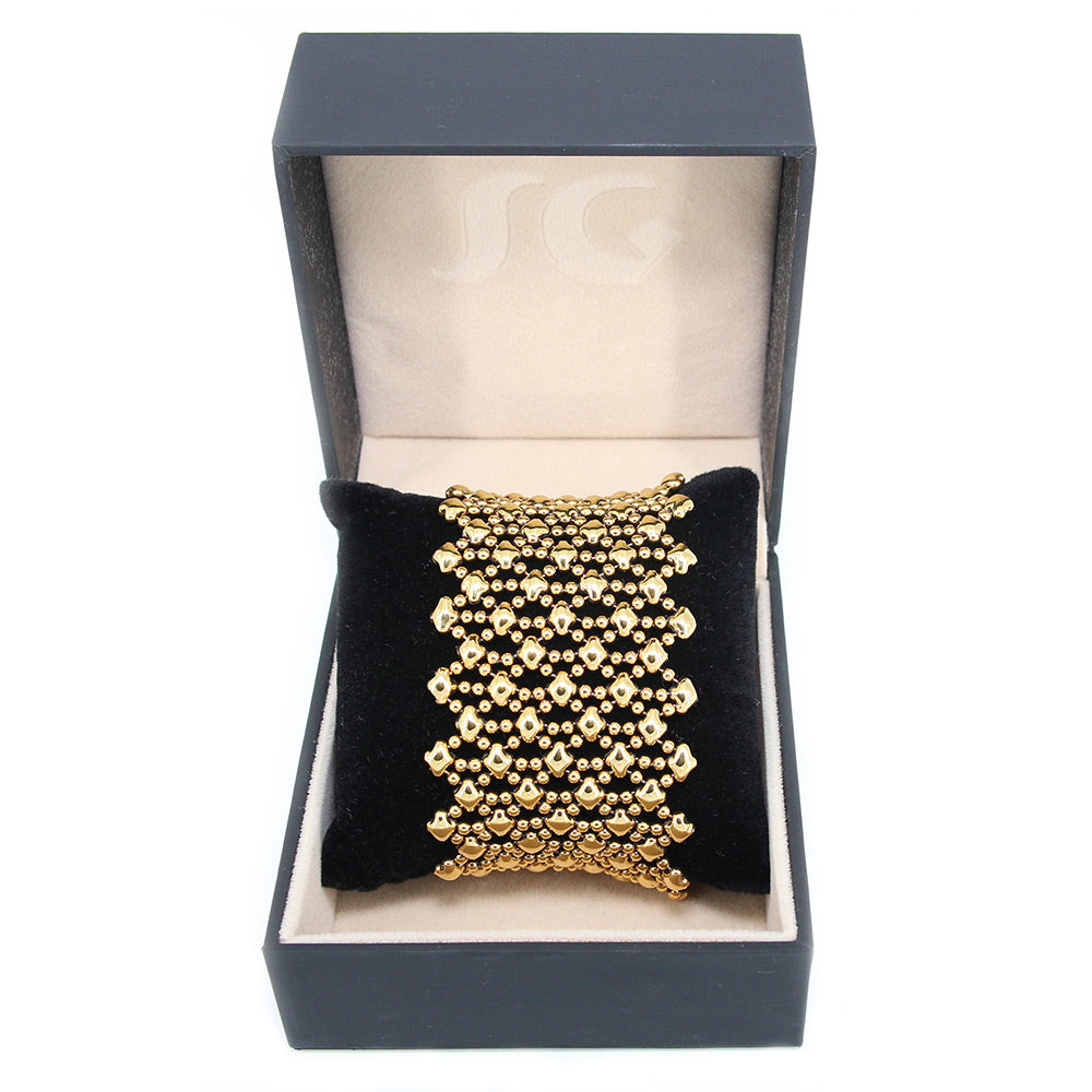 SG Liquid Metal Bracelet by Sergio Gutierrez B79-AG Antique Gold 24K Bracelet