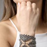 SG Liquid Metal B80 - AS Antique Silver Bracelet by Sergio Gutierrez