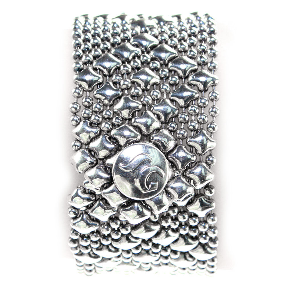 SG Liquid Metal by Sergio Gutierrez B9-AS Antique Silver Bracelet