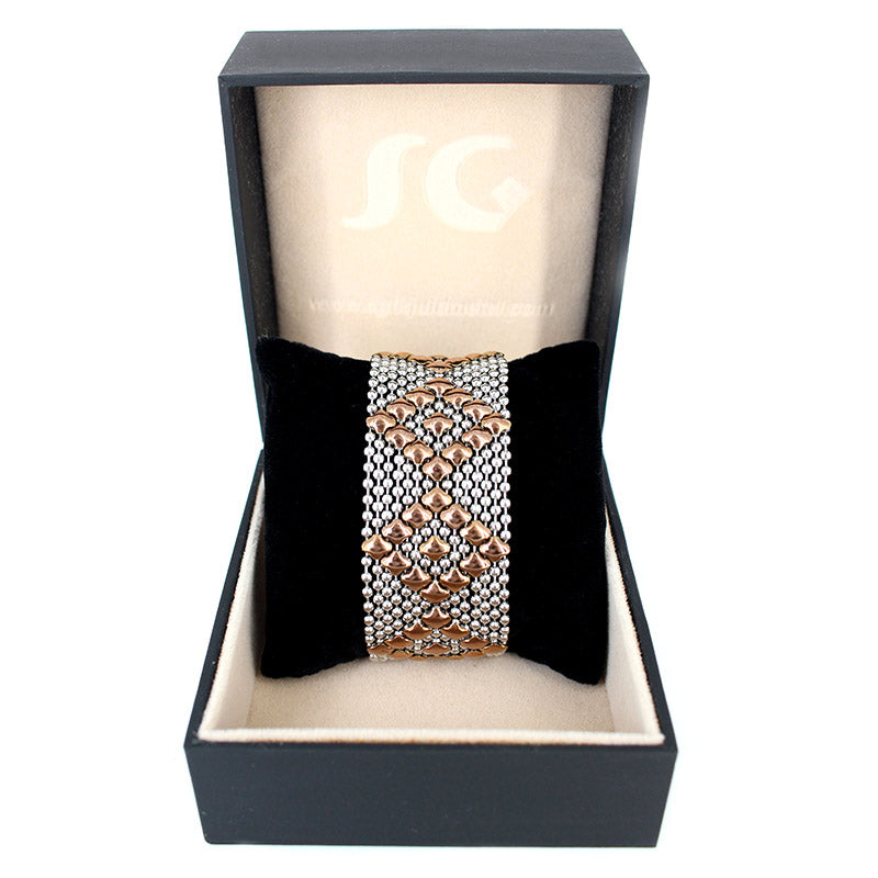 SG Liquid Metal Bracelet by Sergio Gutierrez B9 - SS / Rose Titanium (Stainless Steel Bracelet)