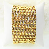 SG Liquid Metal BQ2–G24K Gold 24K Finish Bracelet by Sergio Gutierrez