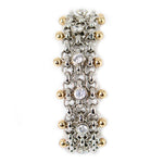 SG Liquid Metal Bracelet by Sergio Gutierrez BX1Z-N Chrome and Gold Finish Bracelet