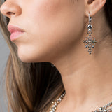 SG Liquid Metal Earrings by Sergio Gutierrez BXE1-N Chrome and Gold Finish Earrings