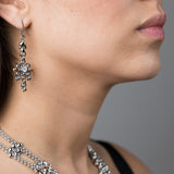 SG Liquid Metal Jewelry by Sergio Gutierrez BXE1Z-N Chrome and Gold Finish Earrings