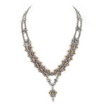 SG Liquid Metal Jewelry by Sergio Gutierrez BXN1-N Chrome and Gold Finish Necklace