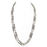 SG Liquid Metal Jewelry by Sergio Gutierrez CH1-AS Antique Silver Necklace