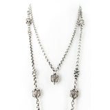 SG Liquid Metal Jewelry by Sergio Gutierrez CH5-AS Antique Silver Necklace