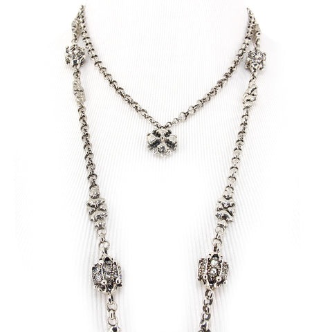 SG Liquid Metal Jewelry by Sergio Gutierrez CH6-AS Antique Silver Necklace