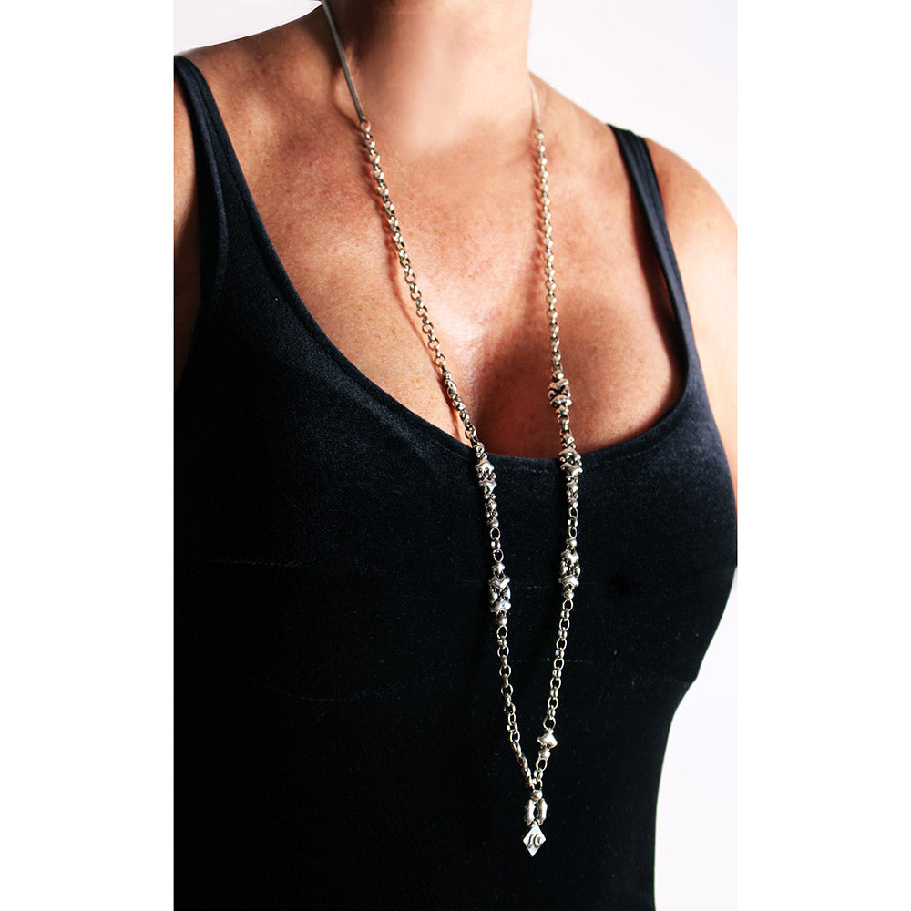 SG Liquid Metal CHMA-5-AS (Antique Silver Finish) Necklace Accessory by Sergio Gutierrez