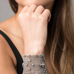 SG Liquid Metal CMB4Z-N Chrome Finish Bracelet by Sergio Gutierrez