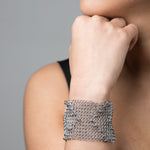 SG Liquid Metal CMB5-N Chrome Finish Bracelet by Sergio Gutierrez