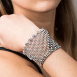 SG Liquid Metal Chainmail CMB6 Z - AS (antique silver finish) Bracelet by Sergio Gutierrez