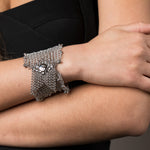 SG Liquid Metal CMB9-N Chrome Finish Bracelet by Sergio Gutierrez