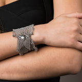 SG Liquid Metal CMB9-N Chrome Finish Bracelet by Sergio Gutierrez