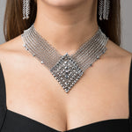SG Liquid Metal Chainmail CMNeck2 Z – AS (antique silver finish) Necklace by Sergio Gutierrez