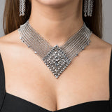 SG Liquid Metal Chainmail CMNeck2 Z – AS (antique silver finish) Necklace by Sergio Gutierrez