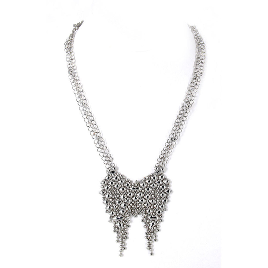 SG Liquid Metal CMNECK3-N Chrome Finish Necklace by Sergio Gutierrez