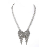 SG Liquid Metal CMNECK3-N Chrome Finish Necklace by Sergio Gutierrez