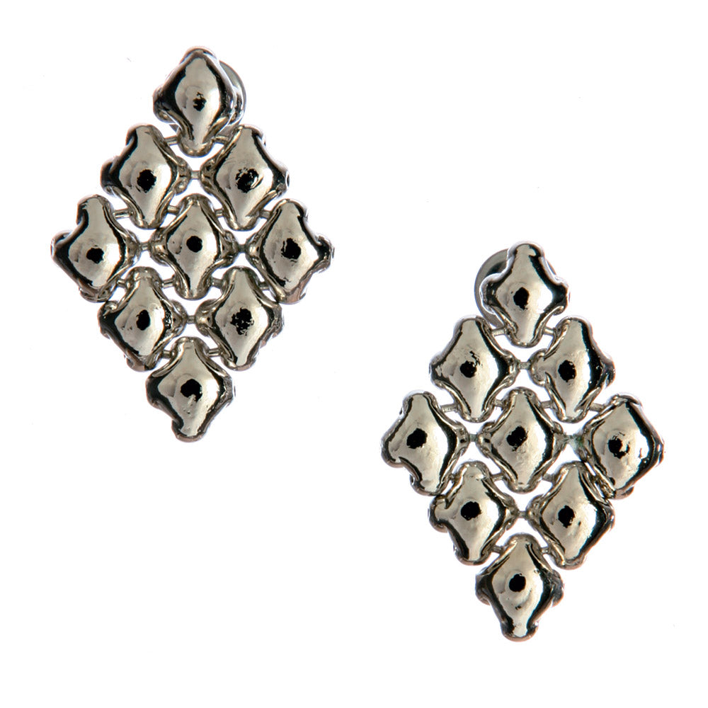SG Liquid Metal E11 - AS Antique Silver Finish Earrings by Sergio Gutierrez