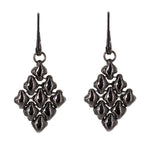 SG Liquid Metal E11-BLK Black Chrome Finish Earrings by Sergio Gutierrez
